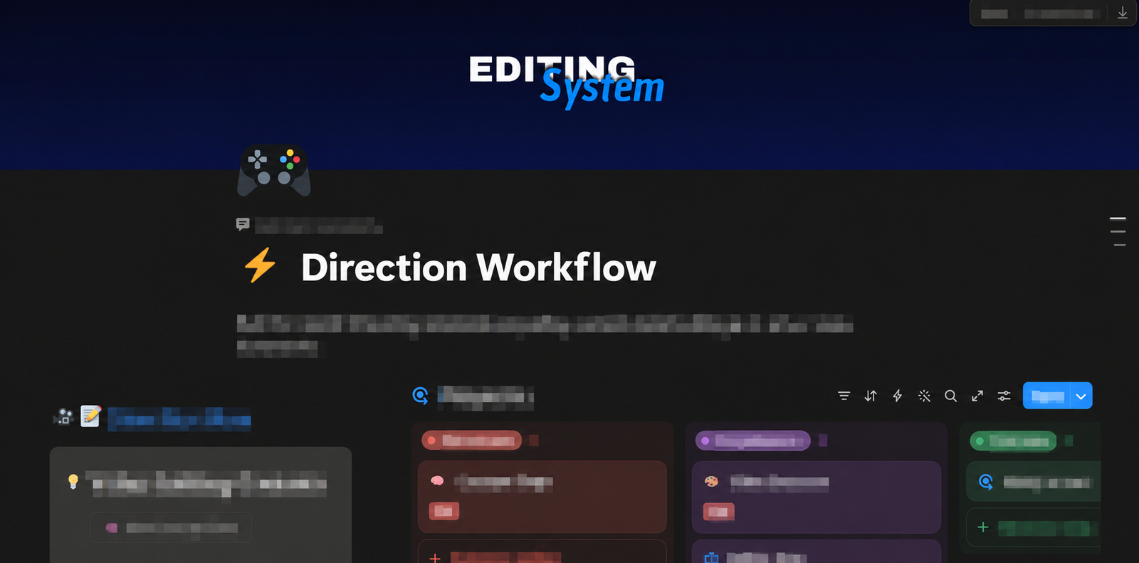 Redacted direction workflow