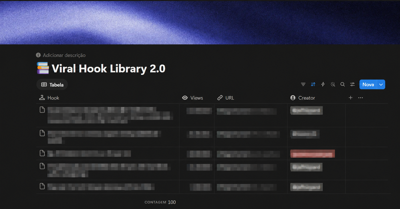 Redacted viral hook library